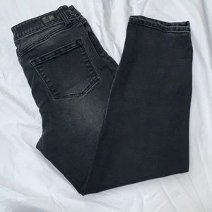 rsq black straight leg jeans